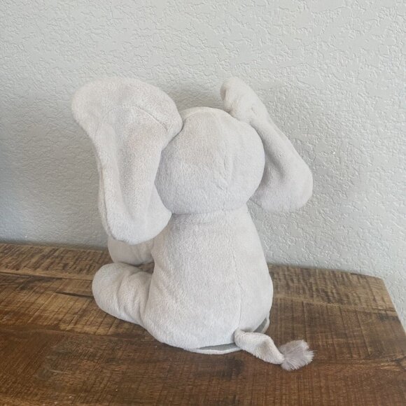 Gund Flappy The Elephant Animated Peek A Boo Musical Plush Toy Baby Gray Works - Picture 4 of 10